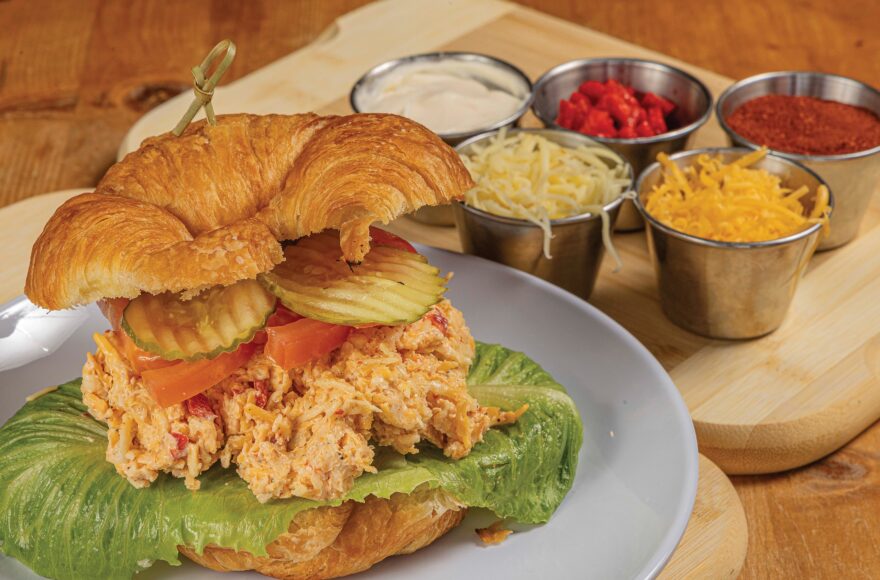 Noelle Cosby's Smoked Gouda Pimento Cheese - finished dish