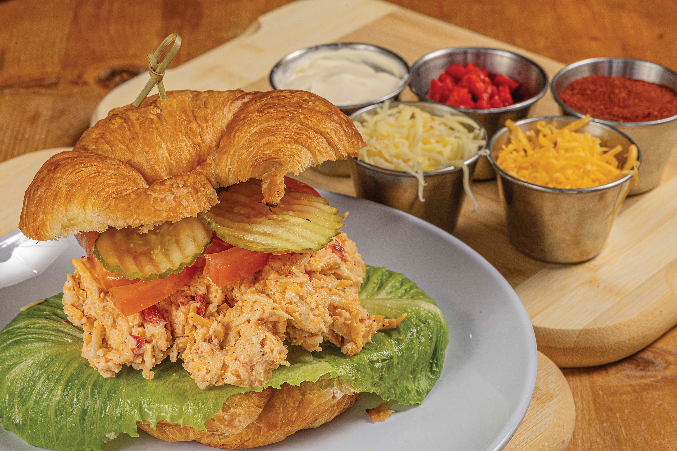 Noelle Cosby's Smoked Gouda Pimento Cheese - finished dish