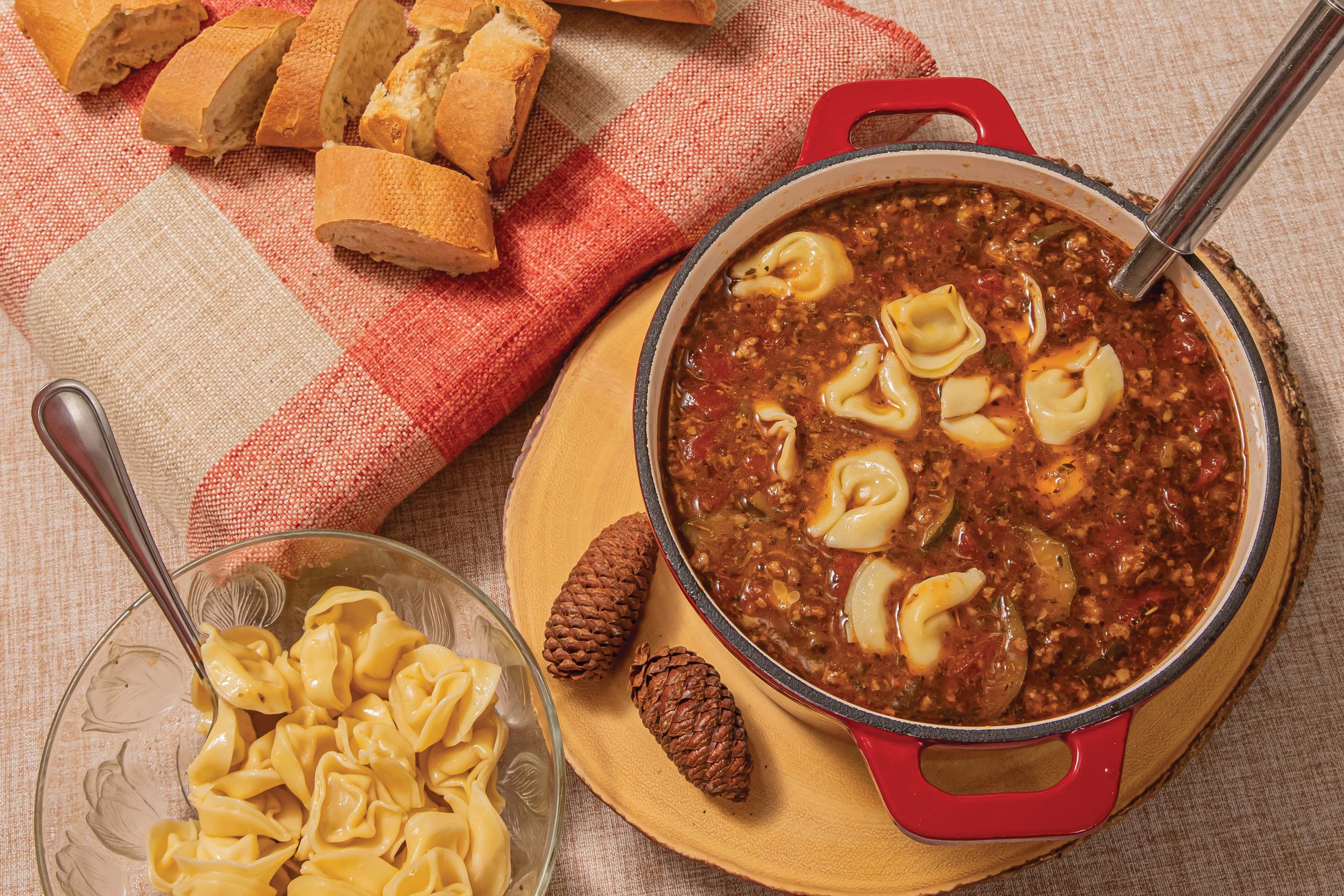 Italian Sausage and Tortellini Soup